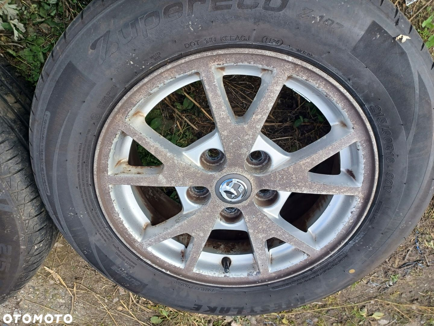 OPEL CHEVROLET KOŁA FELGI ALUMINIOWE 16 OPONY LETNIE 215/60 R16 ET41 6.5J - 5