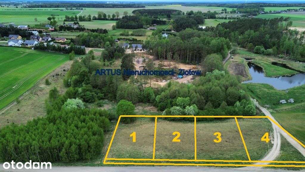 Działki budowlane (4 szt.)- Dzierzążenko gm.Złotów - Pełny obrazek: 2/19