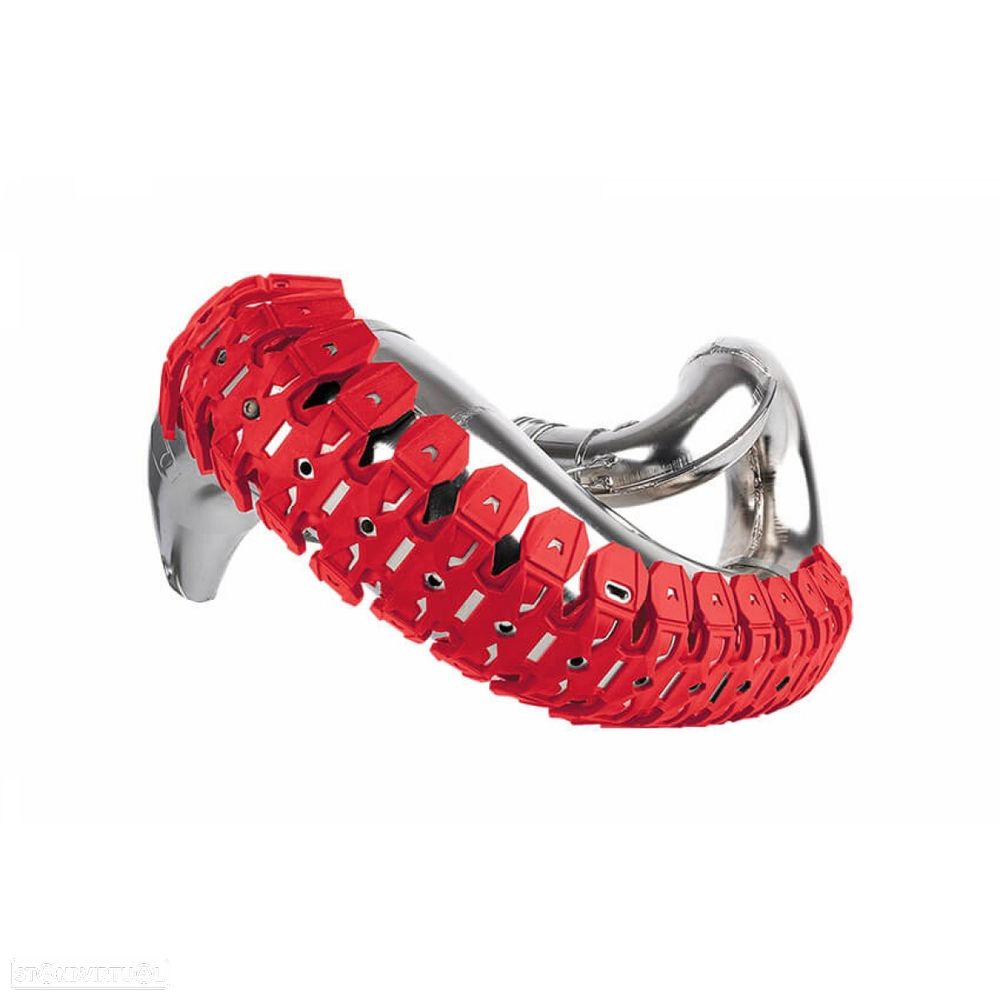 protecao de escape polisport vermelho - 1