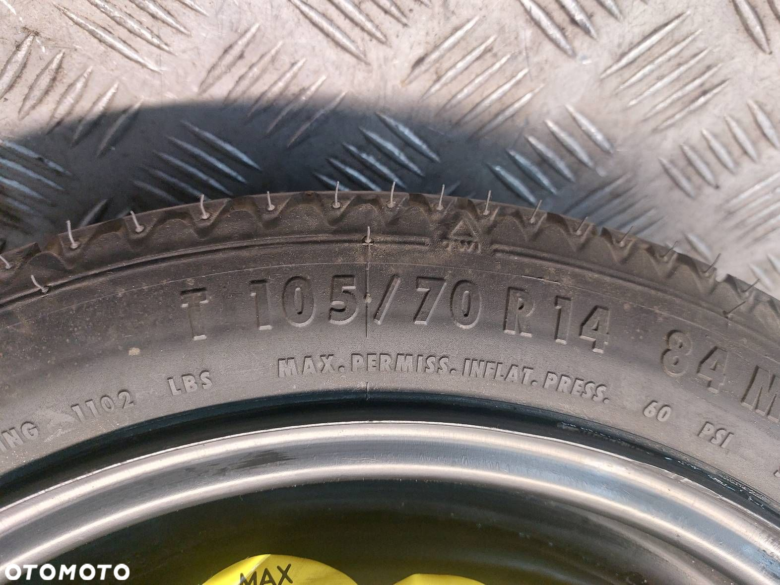 KOŁO DOJAZDOWE SEAT CORDOBA I FL 1L0601025D 4×100 105/70R14 CONTINENTAL - 7