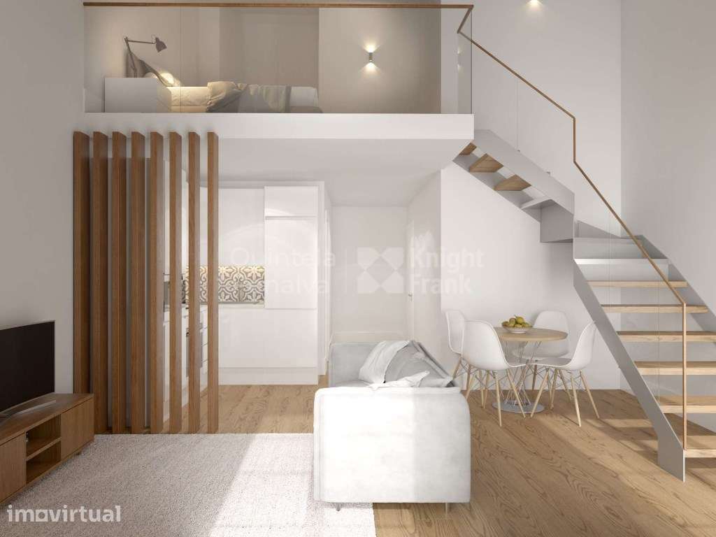 Loft com varanda junto ao Jardim do Morro, Vila Nova de Gaia - Grande imagem: 3/9