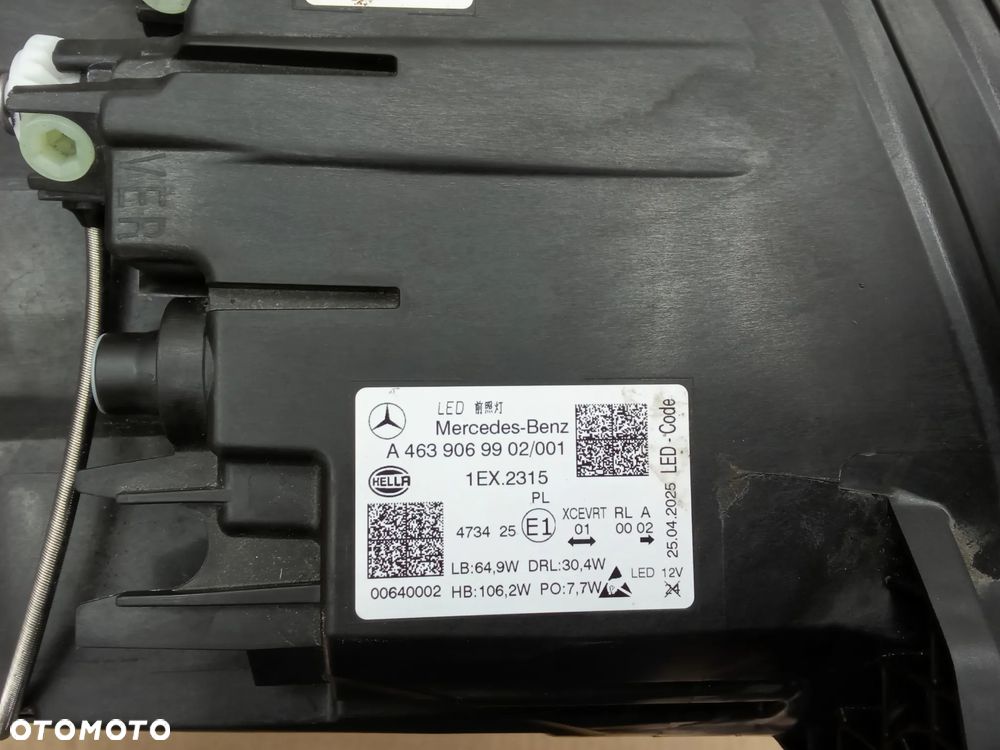 Lampa przednia prawa/lewa Mercedes G-Klasa W463 LIFT FULL LED MULTIBEAM - 8