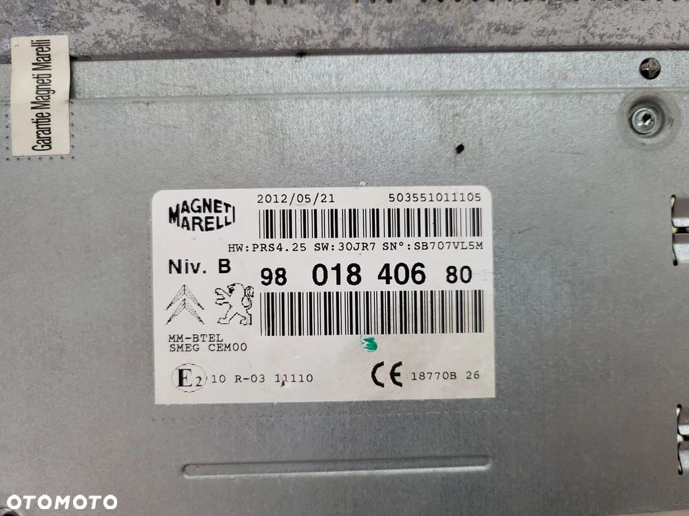 Radio Peugeot 208    9801840680 - 2