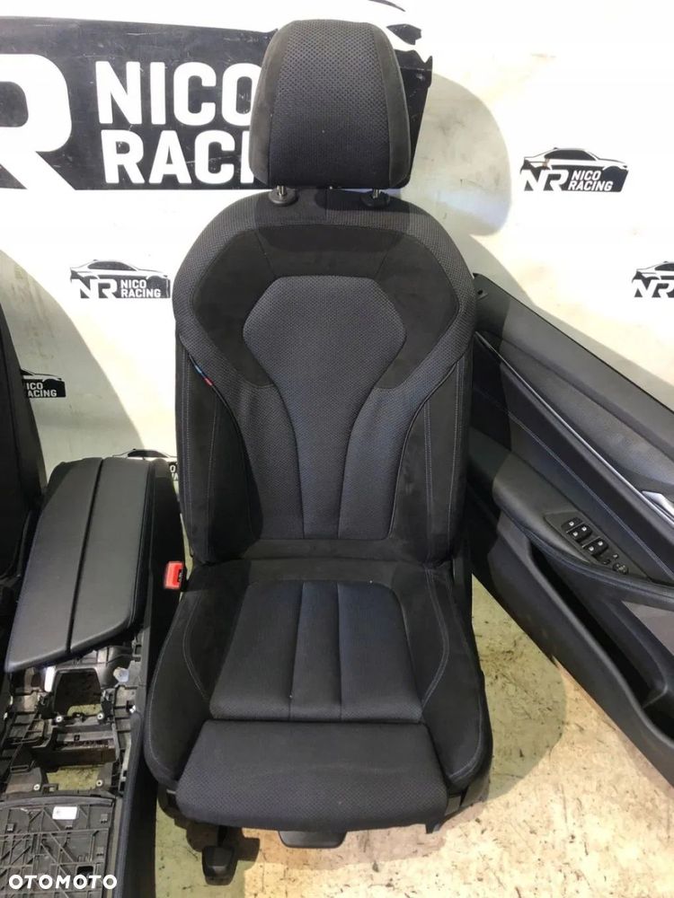FOTELE TAPICERKA SPORT BMW 5 G30 ALCANTARA GRZANE M PAKIET - 2