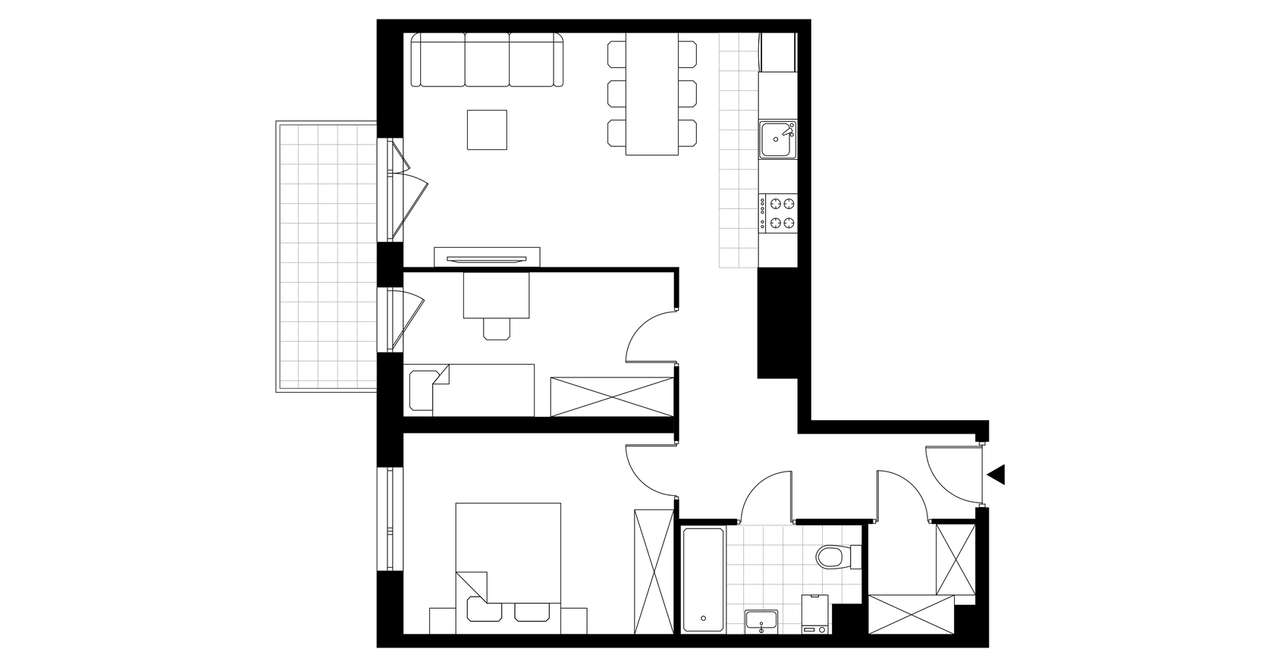 3-pokojowe mieszkanie 60m2 + balkon Bez Prowizji - Pełny obrazek: 3/14