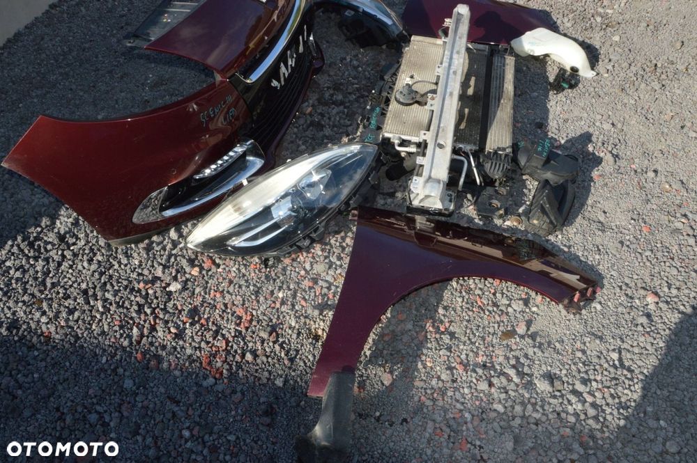 Zderzak maska błotnik lampa przód komplet renault scenic iii  1 lift tennem - 5
