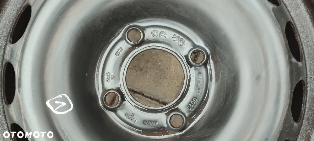 FELGI STALOWE 4x108 6Jx15 CALI ET32 OPEL CORSA F CITROEN PEUGEOT 9825102480 4 SZTUKI KOMPLET - 6