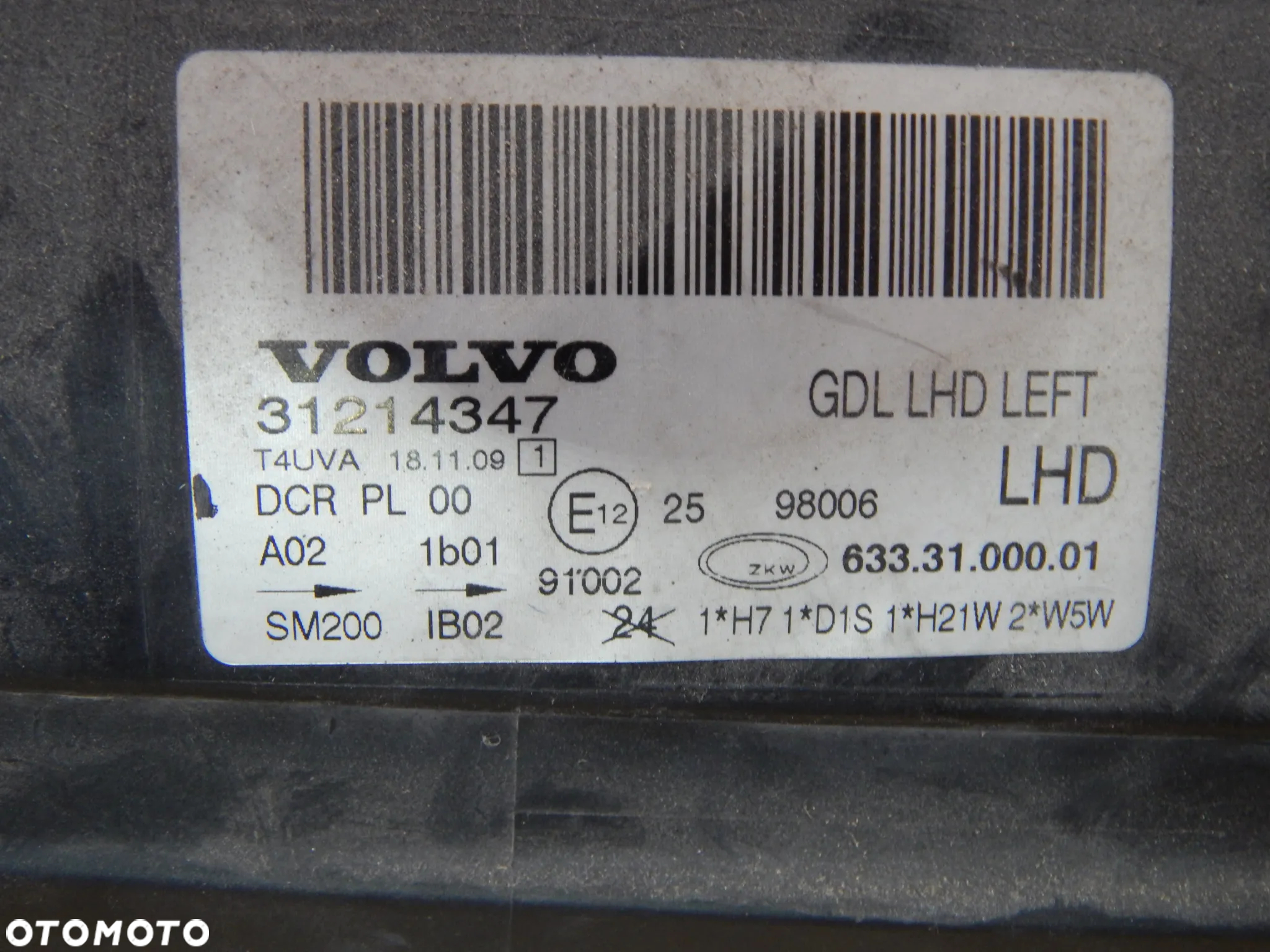 Lampa przód lewy xenon Volvo V70 xc70 s60 s80 08-17 Europa Łuków części - 3