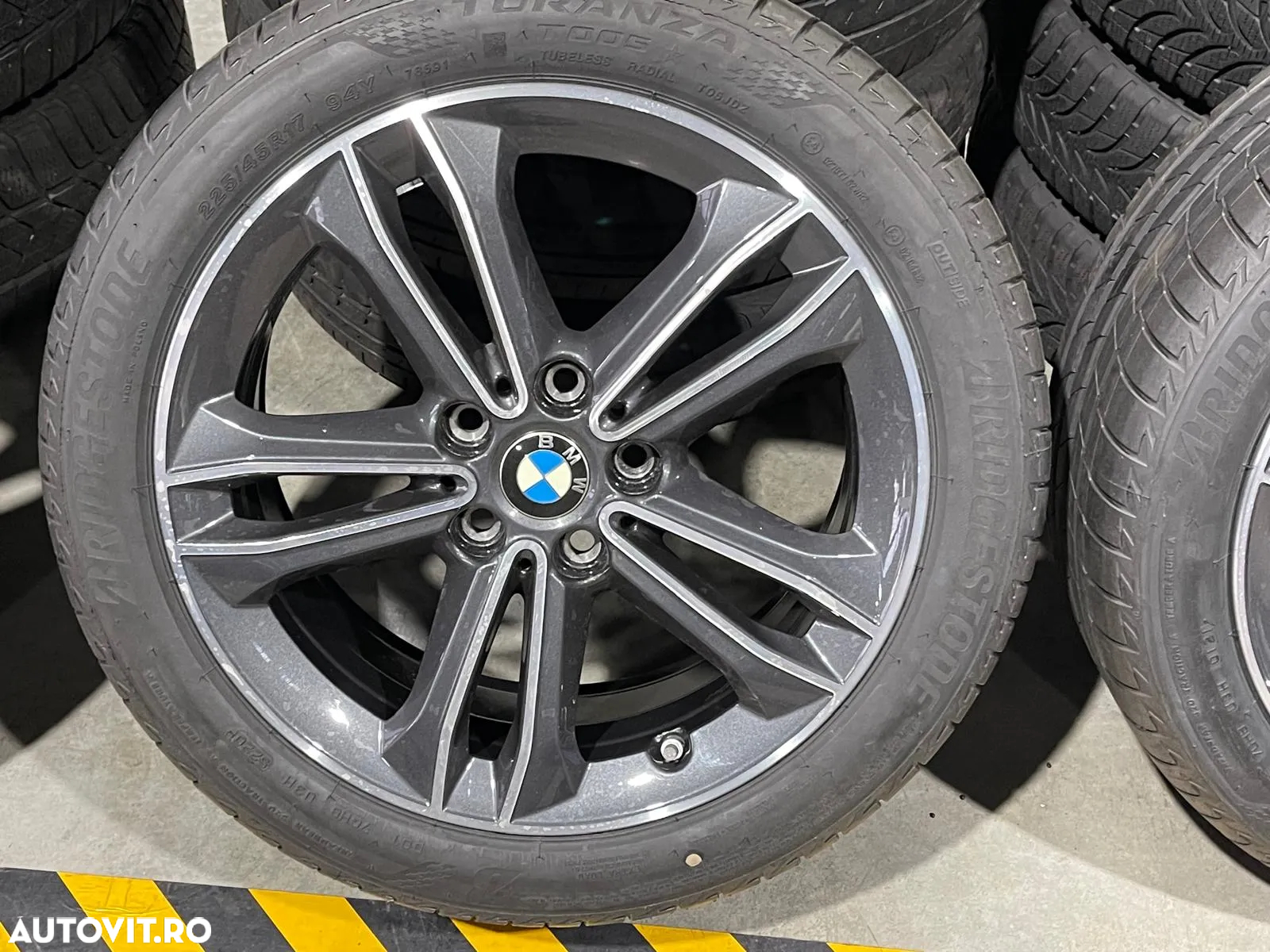 Jante Bmw seria 2 F45 F46 originale 17 inch cu anvelope vara noi - 3