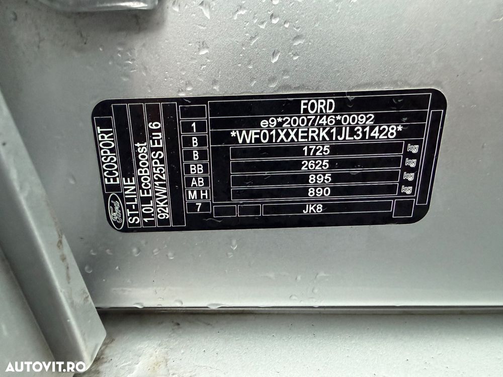 Ford EcoSport 1.0 EcoBoost ST-LINE - 19