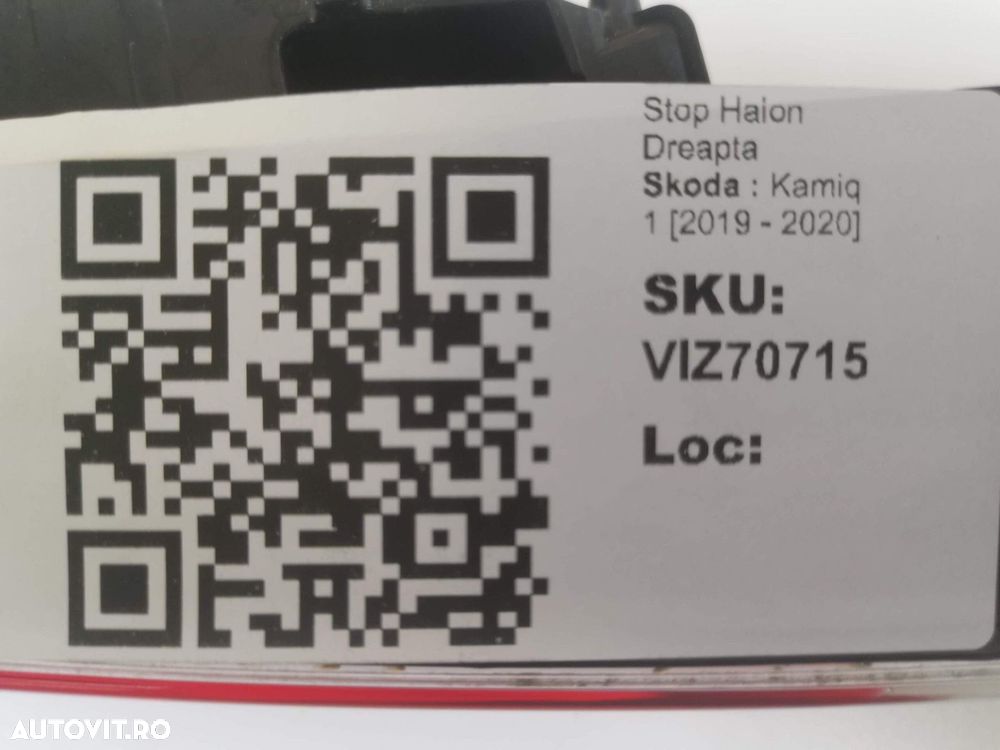 Stop Haion Dreapta Skoda Kamiq 1 2019 2020 Original In Stare Buna - 8