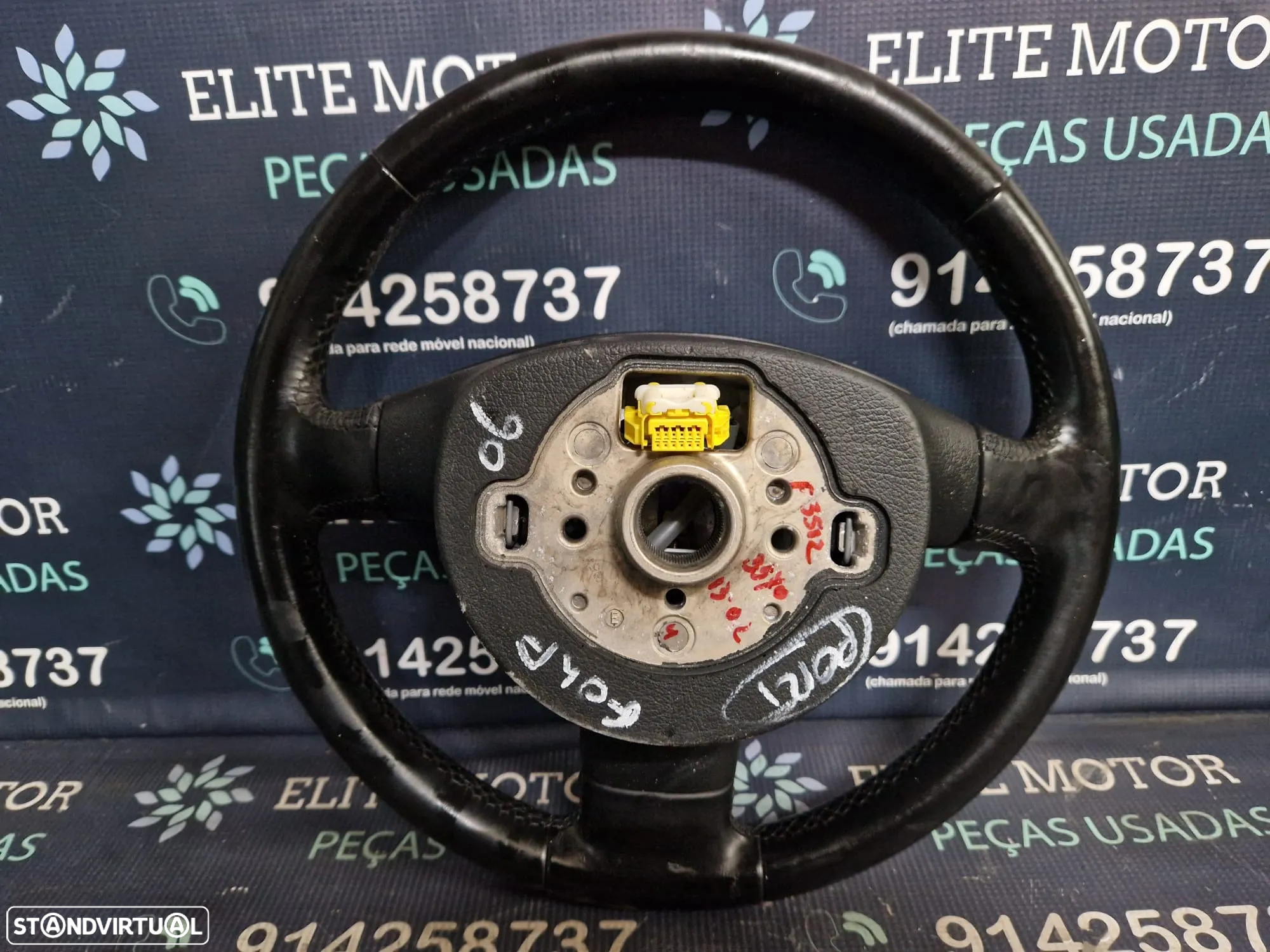 Volante usado pele com airbag VW GOLF V 5 JETTA PASSAT TOURAN CADDY - 5