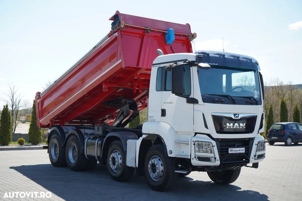 MAN TGS 35.460 / 8X4 / BASCULĂ CU 2 BENZI / BORDMATIC / MEILLER KIPPER / AUTOMATĂ / EURO 6 - 9