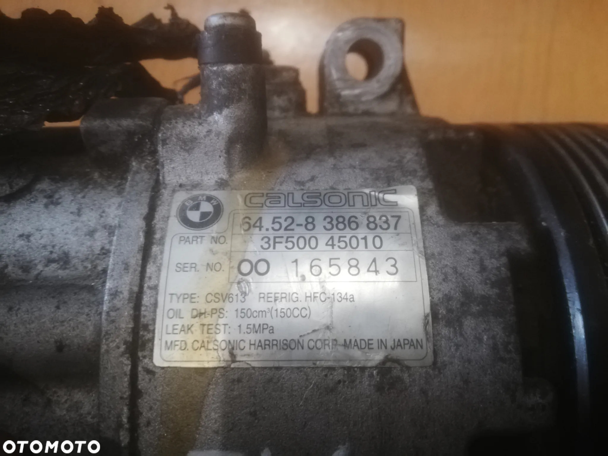 Sprężarka kompresor klimatyzacji 8386837 BMW E46 1.9 B - 2