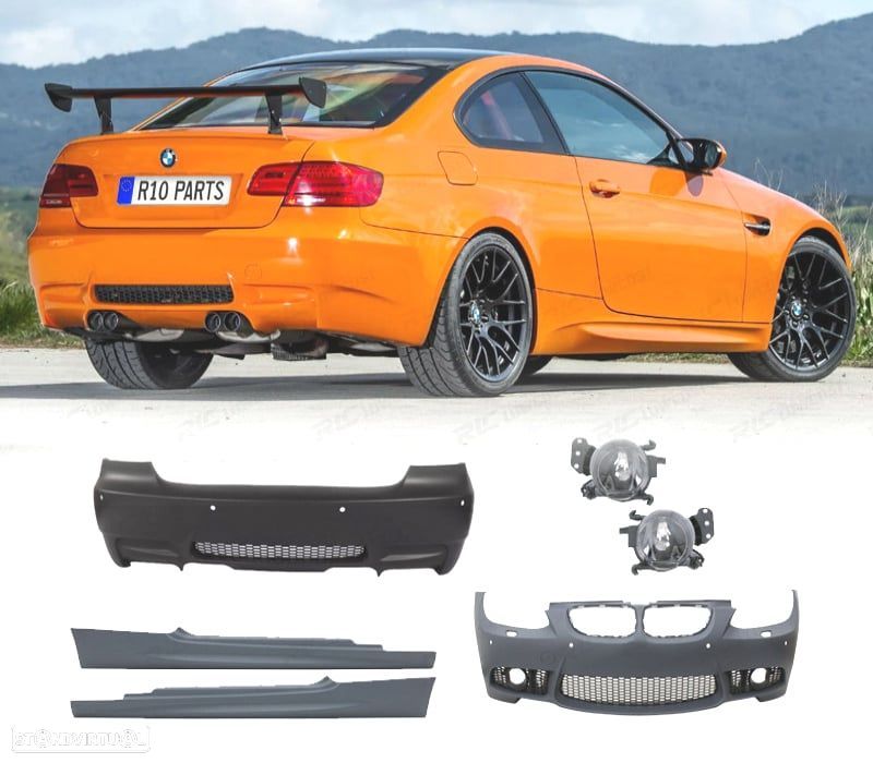 KIT CARROÇARIA BMW E92 E93 06-10 LOOK M3 + NEVOEIRO - 1