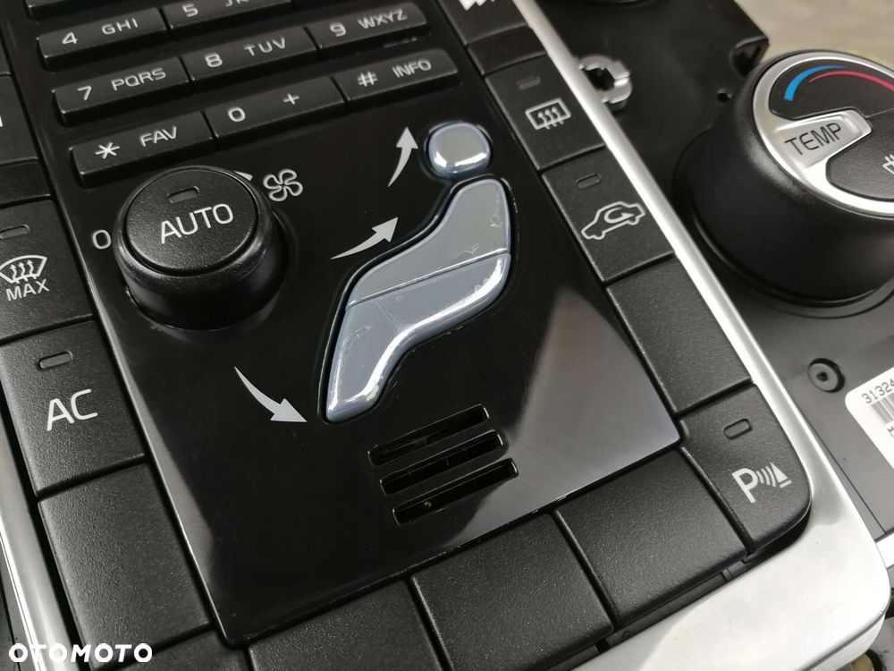 31324827 panel klimatyzacji nawiewu radia VOLVO V60 I LIFT 2013-2018 S60 II - 2
