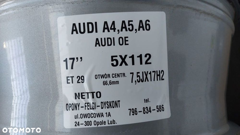 Alufelgi 17" Audi A4 A5 A6 5x112 ET 29 - 3