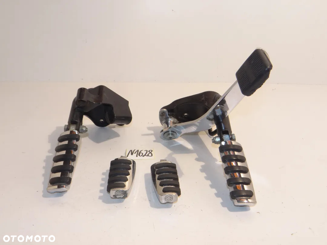 Harley Davidson Softail FXST Twin Cam podnóżki kierowicy pasażera + set mocowania + dźwignia hamulca tył N1628 - 3