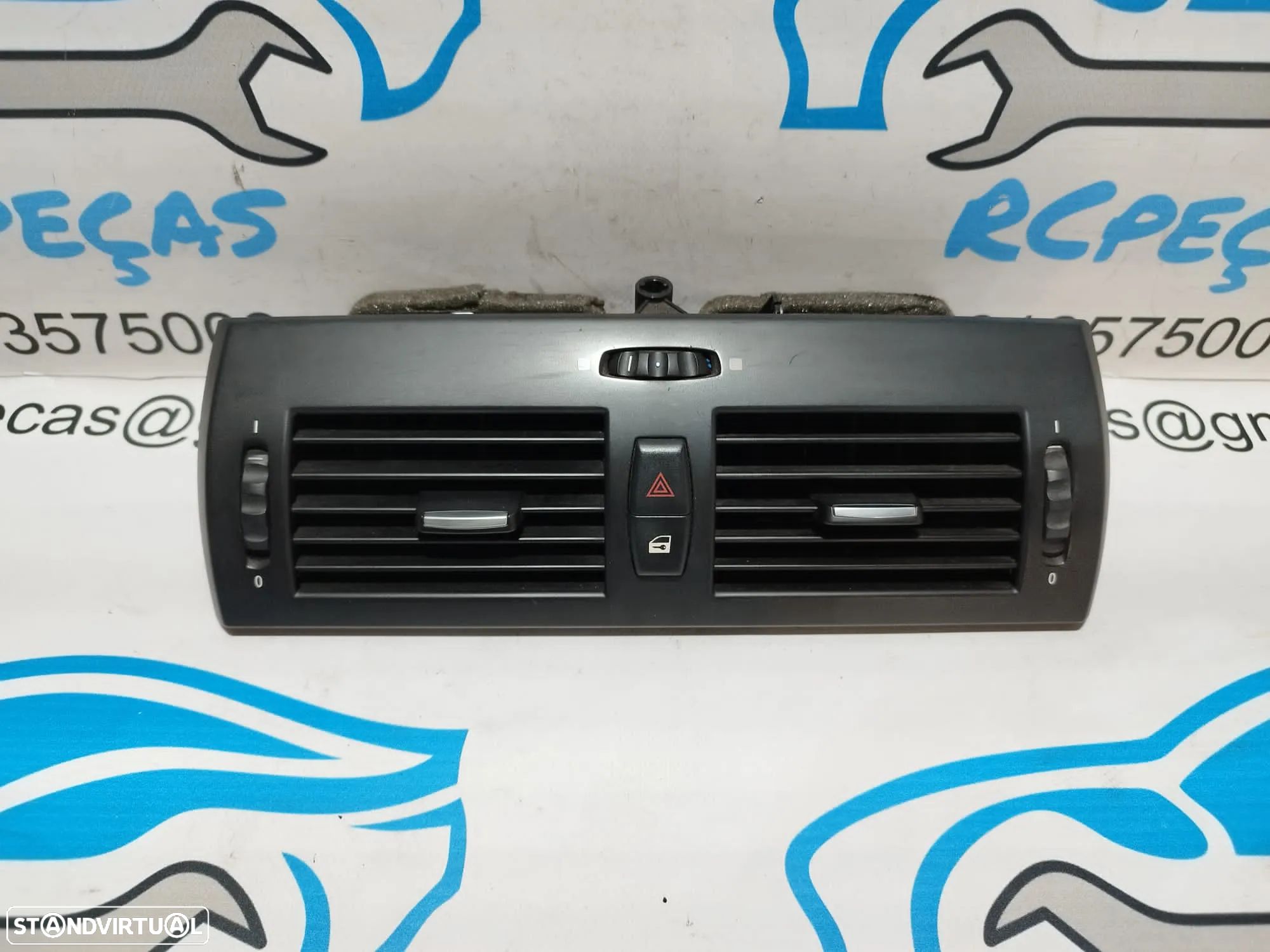 DIFUSOR DE AR CENTRAL FRENTE FRONTAL SOFAGEM CHAUFFAGE BOTÃO BOTÕES SWITCH 4 PISCAS BMW X3 E83 64223415965 B64223415965 - 1
