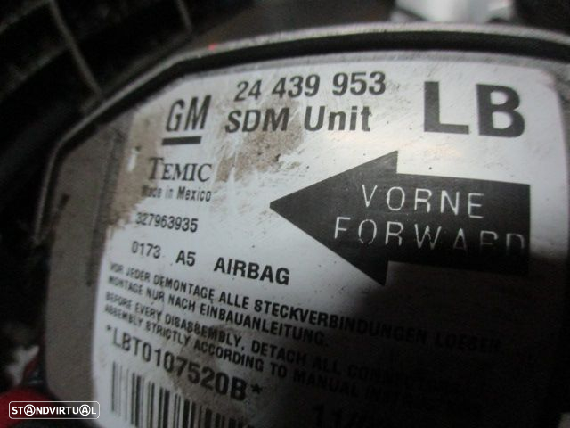 Kit Airbags 13111506 13111507 24454528 16833904 24439953 OPEL CORSA C 2003 1.2I 75CV 5P CINZA PRETO - 9