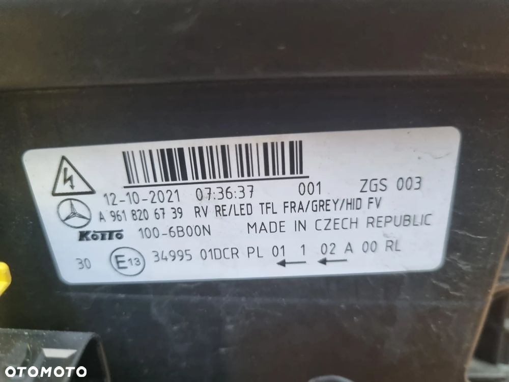 MERCEDES ACTROS MP4 LIFT MP5 961 LAMPY XENON KOMPLET - 8