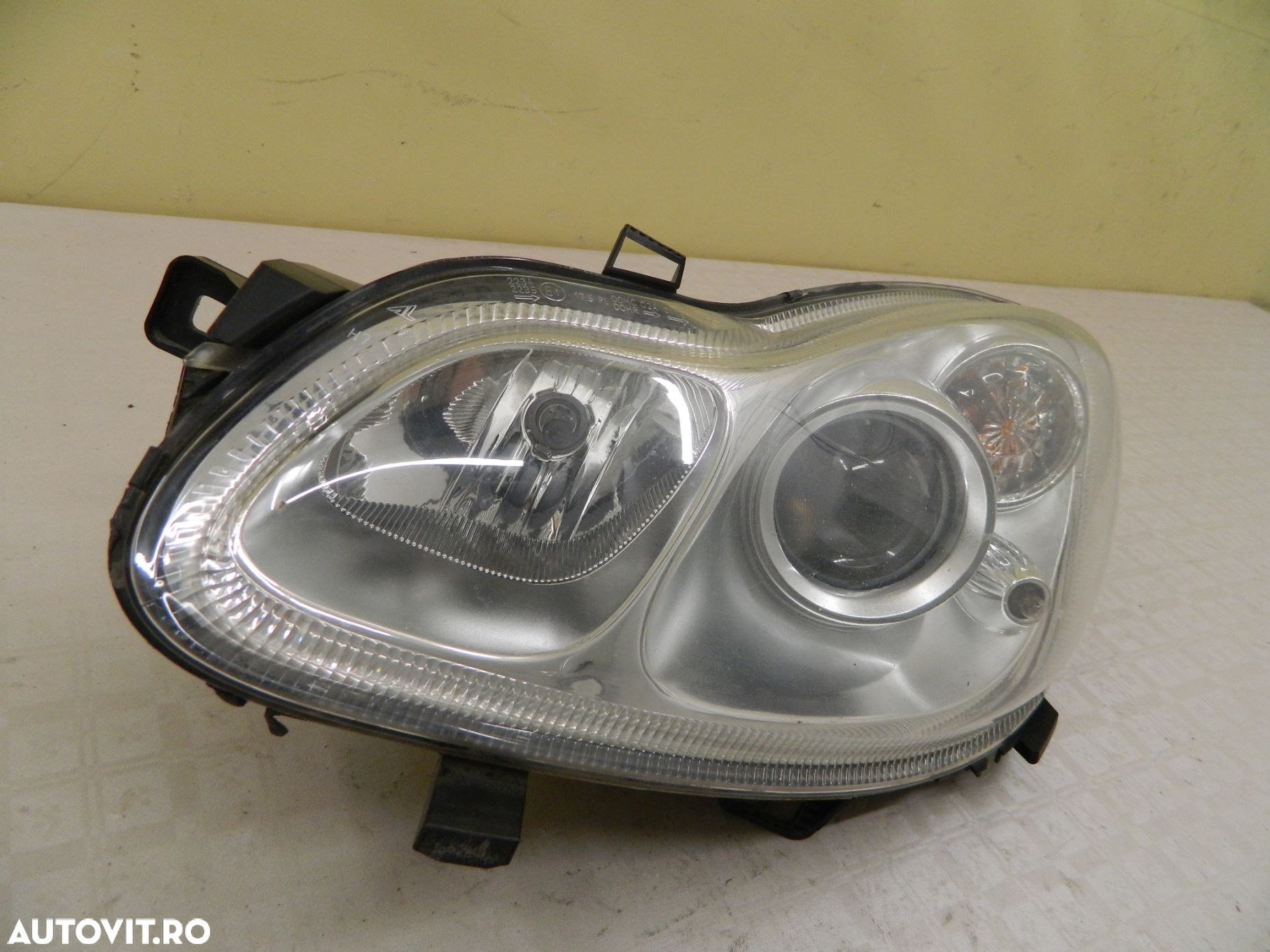 Far stanga Smart Fortwo W451 Halogen, 2007, 2008, 2009, 2010, 2011, 2012, 2013, 2014, cod origne A4518200159 . - 4