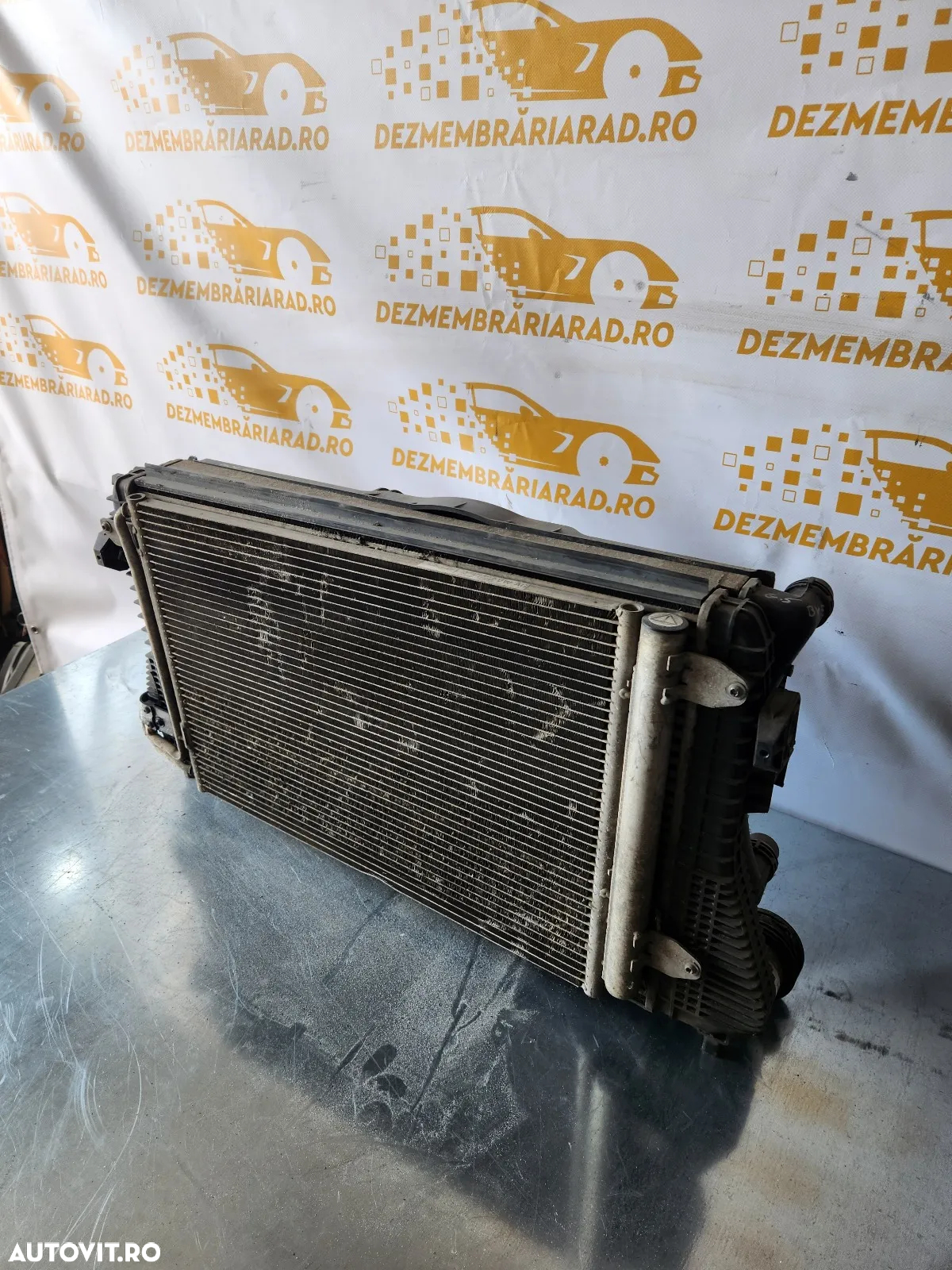 Grup Radiatoare Radiator Apa Antigel Clima Ac Intercooler Termocupla Electroventilator Vw seat Skod - 3
