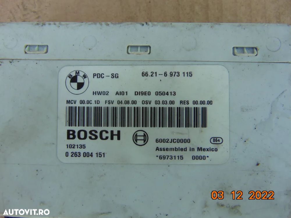 Modul senzori parcare BMW e87 e90 e91 E92 e81 e88 e82 dezmembrez - 2