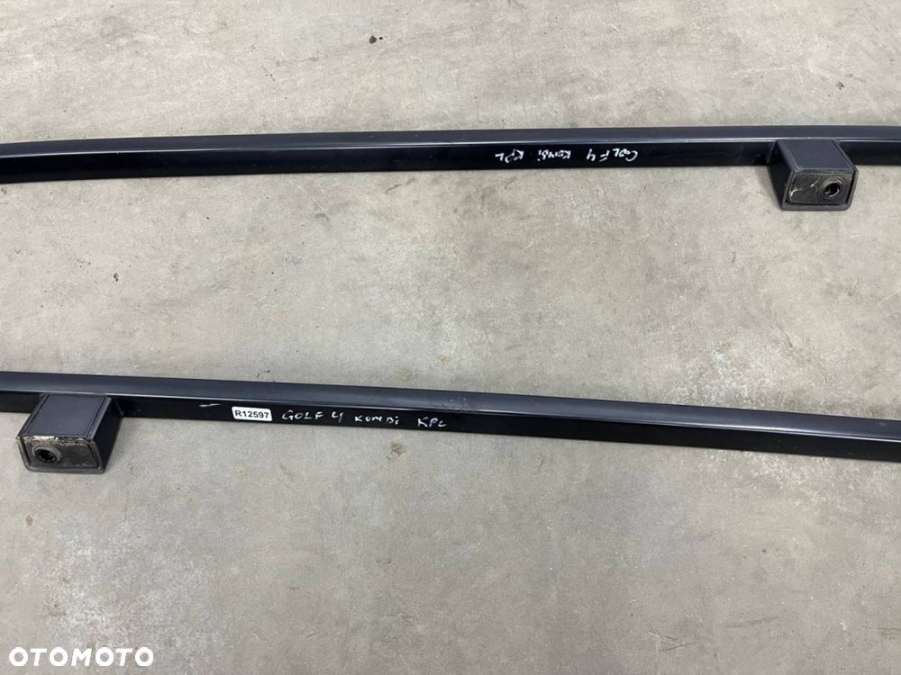 Relingi dachowe VW Golf IV 4 Bora 97-06r. KOMBI lewa prawa nakładka z zaślepkami KOMPLET - 7