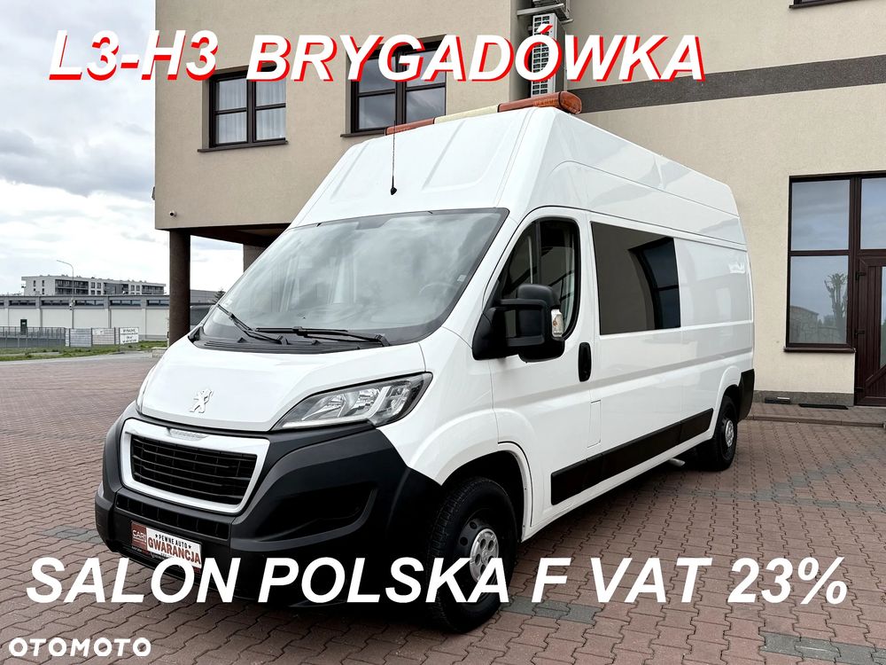Peugeot BOXER L3-H3 BRYGADÓWKA WARSZTAT 6 OSÓB SERWISOWANY NISKI PRZEBIEG F VAT 23%