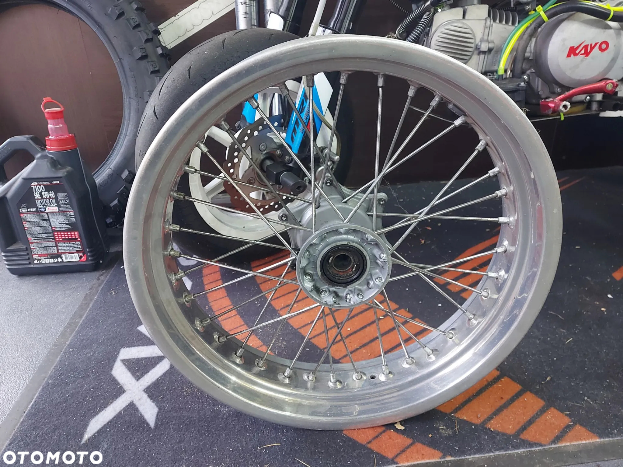 KTM EXC SX SXF LC4 SUPERMOTO FELGA KOŁO PRZÓD OŚ 20mm PIASTA - 5