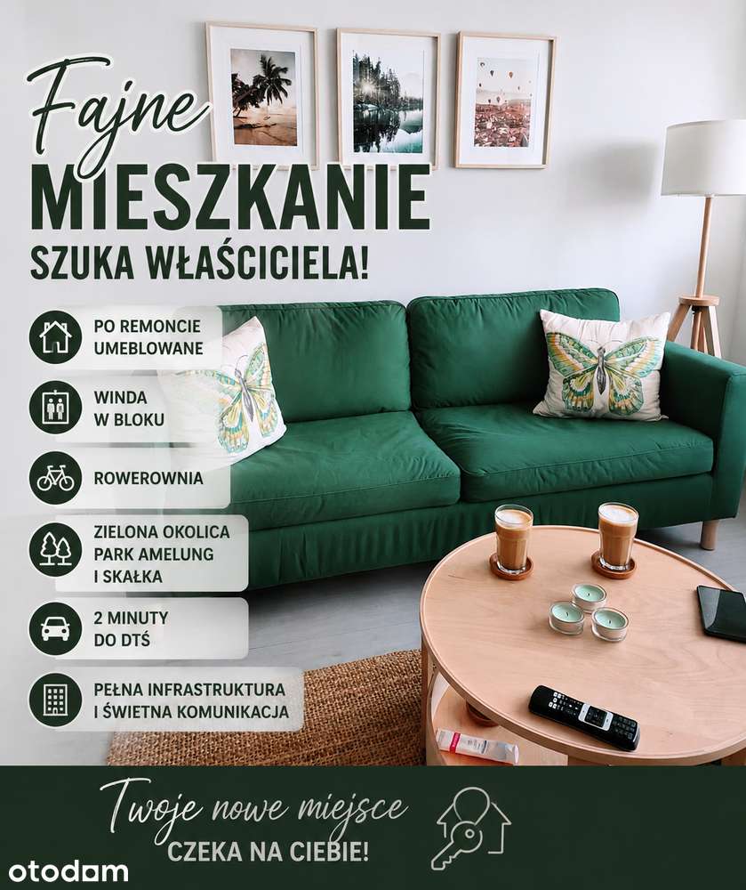 Umeblowane i po remoncie, 3 pokoje, Chorzów - Amelung, bez prowizji !