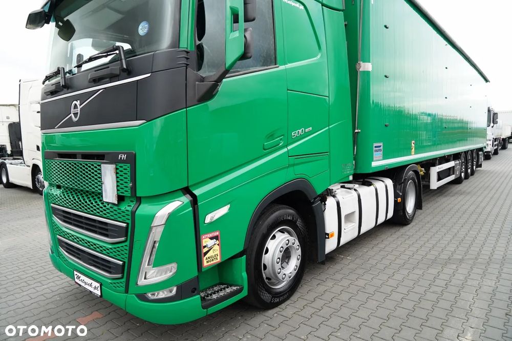 Volvo FH 500 / ZESTAW / HYDRAULIKA / RETARDER / I-SAVE / KLIMATYZACJA POSTOJOWA / KNAPEN / RUCHOMA PODŁOGA 90 m3/ OŚ PODNOSZONA / SAF / ALUFELGI / - 11