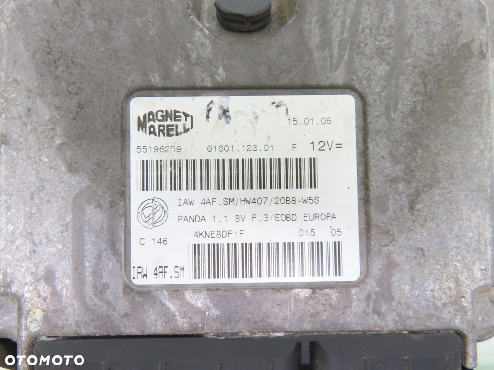 STACYJKA STEROWNIK FIAT PANDA II 1.1 55196259 51740048 S118578010C - 3