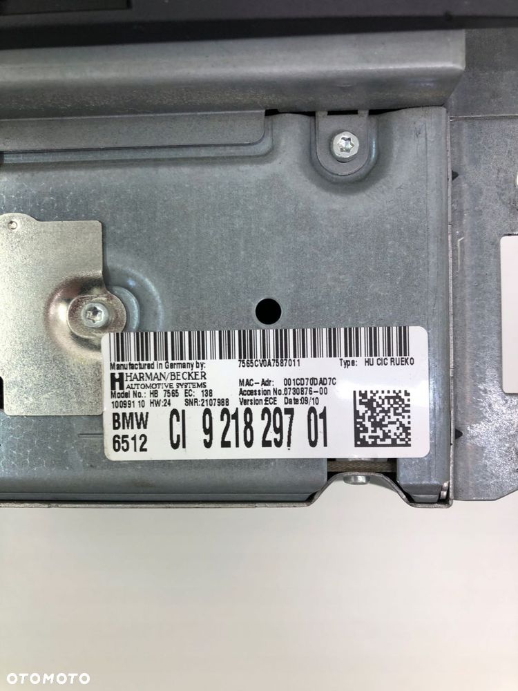 BMW 5 E61 RADIO CZYTNIK CD NAWIGACJA 9218297 - 4