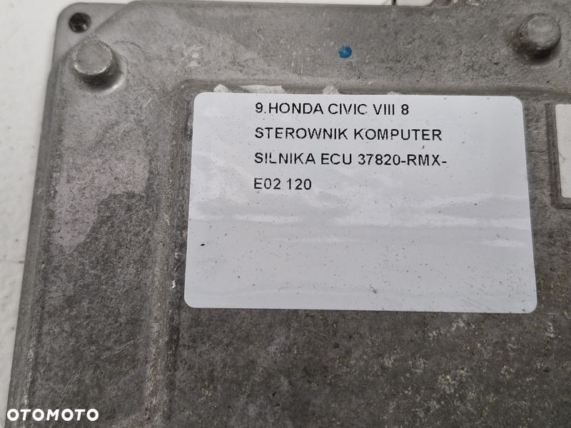 HONDA CIVIC VIII 8 1.3 B HYBRYDA STEROWNIK KOMPUTER SILNIKA ECU 37820-RMX-E02 - 4