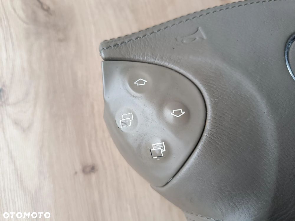 MERCEDES W211 AIRBAG KIEROWNICY PODUSZKA SKÓRZANA BEŻOWA BEŻ BANAN - 3