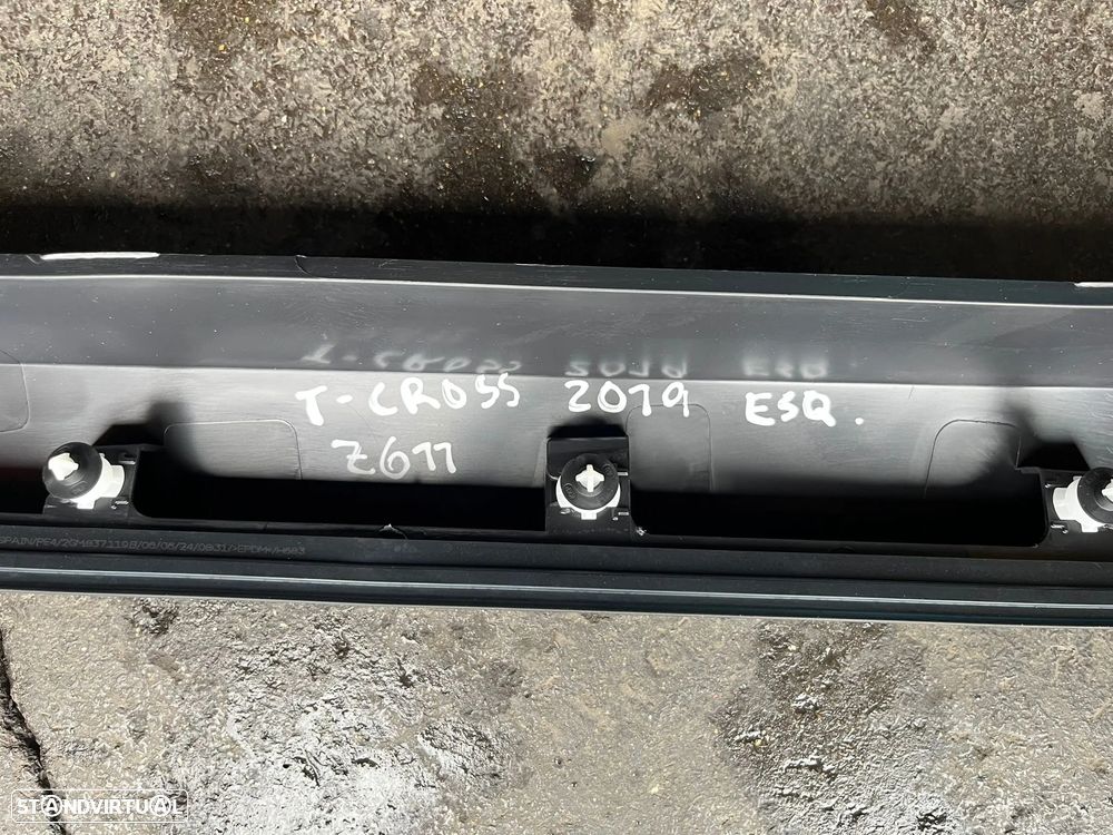 Vw T-Cross - EMBALADEIRA PLASTICO ESQUERDA - Z611 - 7