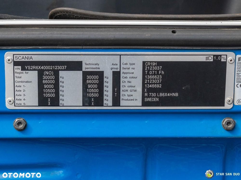 Scania R730 6X4 PALFINGER PK 33002 EH HDS Żuraw Crane - 20