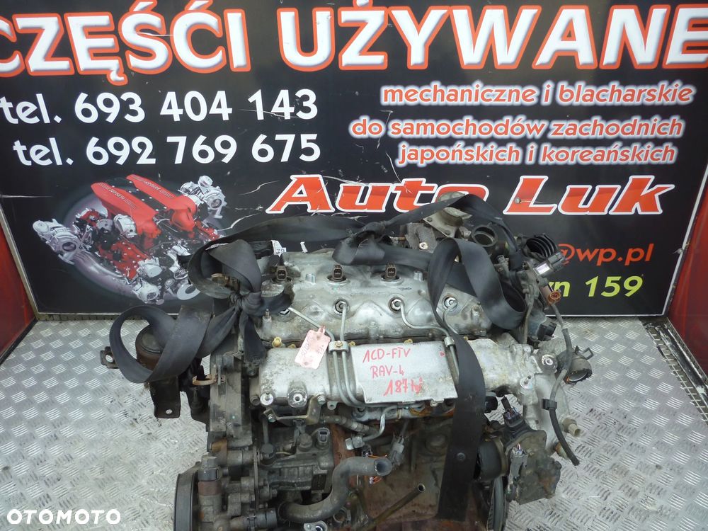 SILNIK KOMPLETNY TOYOTA RAV-4 2.0 D4D 1CD-FTV 187 TYS - 1