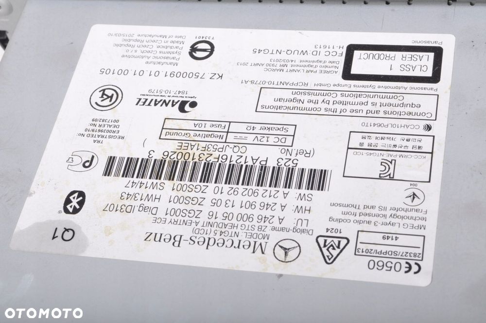 MERCEDES W176 RADIO NAWIGACJA A2469000516 - 4