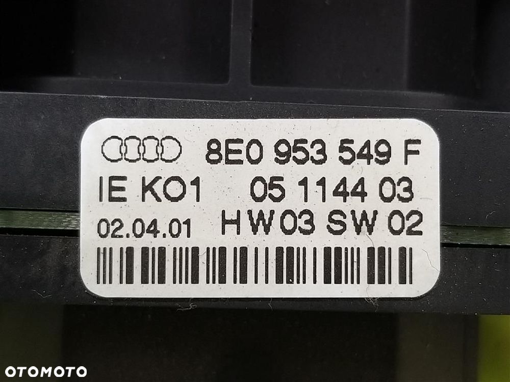 Przełącznik zespolony pająk Audi A4 B6 8E 2000-2006 8E0953549 - 5