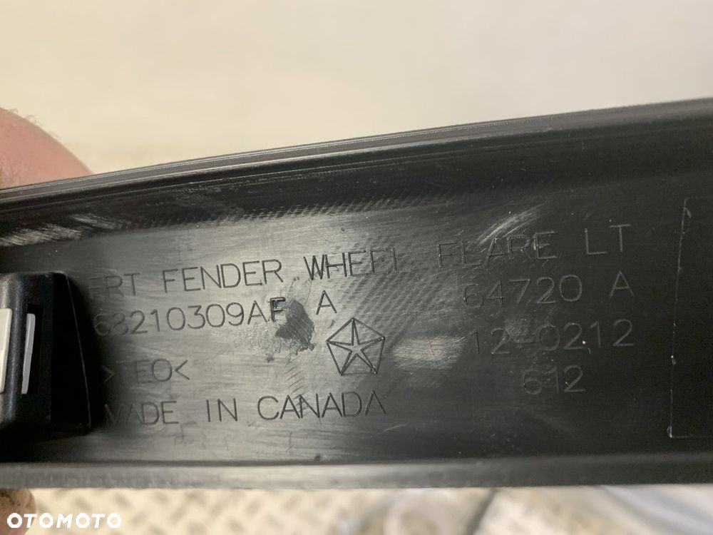 NOWA ORYGINALNA LISTWA BŁOTNIKA LEWA PRZEDNIA JEEP GRAND CHEROKEE KL 14-18 68210309AF LEWY PRZÓD - 6