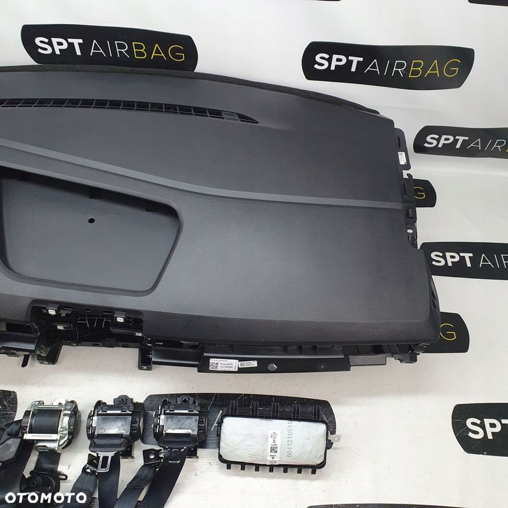 RENAULT KANGOO III DESKA ROZDZIELCZA KONSOLA KOKPIT PULPIT PODUSZKI AIRBAG AIR BAG PASY KIT SET - 4