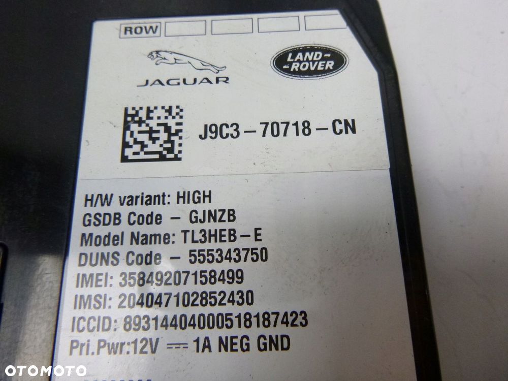 RANGE EVOQUE L538 2.0 TB STEROWNIK MODUŁ KOMPUTER - 7