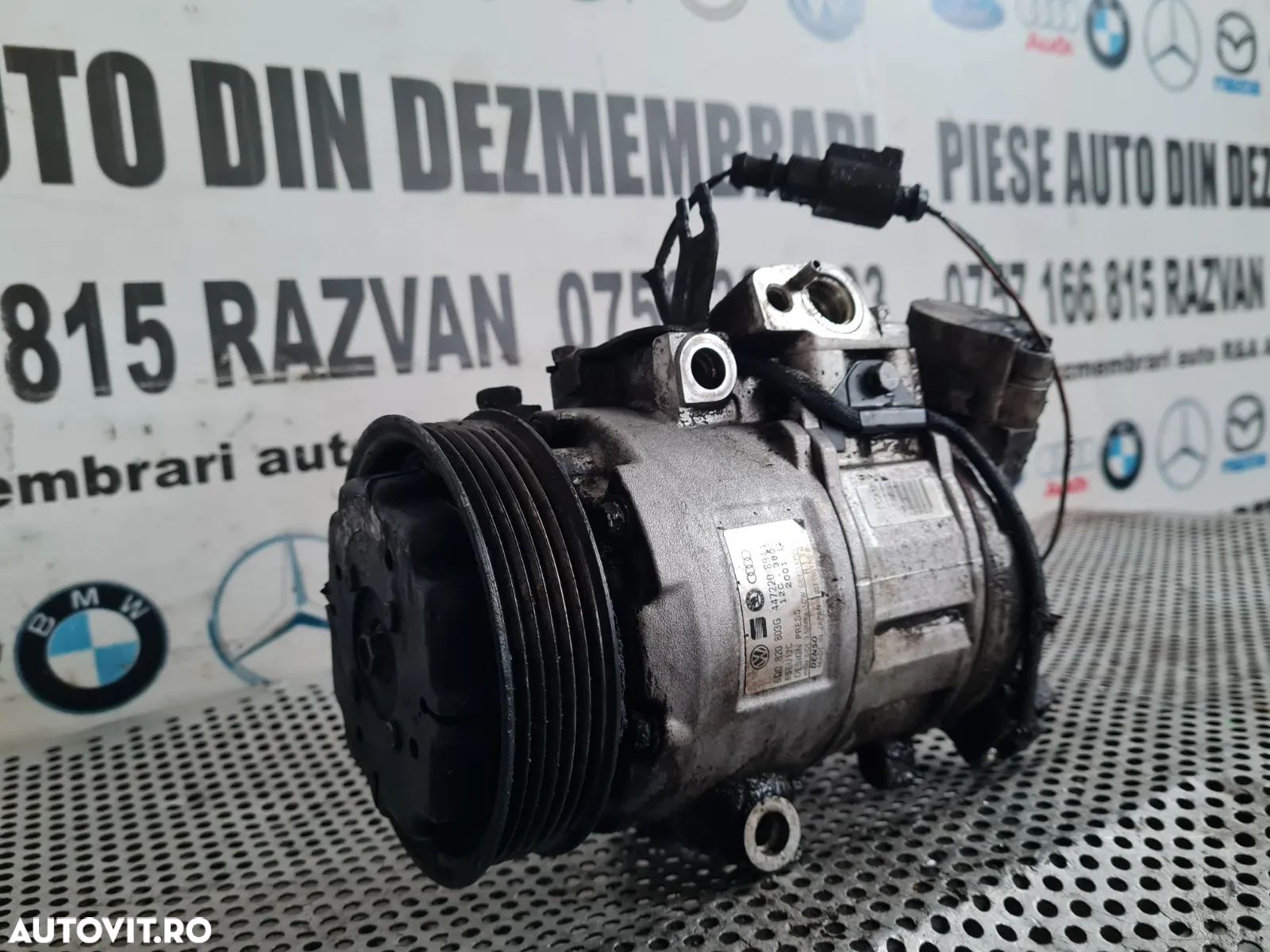 Compresor Clima Aer Conditionat AC Skoda Fabia 2 Roomster Praktik Seat Ibiza Vw Polo 6R An 2008-200 - 1