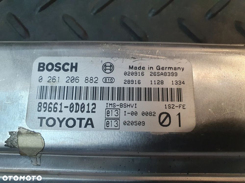 STEROWNIK SILNIKA TOYOTA 0261206882 89661-0D012 + WTYCZKI INSTALACJA - 2