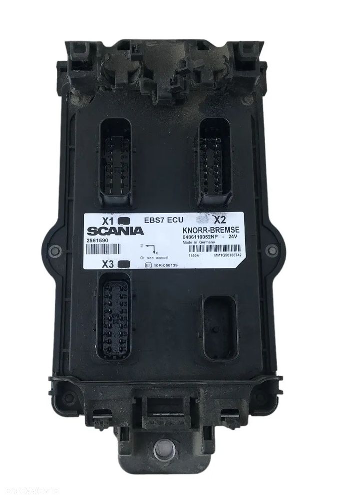 STEROWNIK KOMPUTER MODUŁ ECU EBS7 EBS 7 ECU SCANIA NTG 2561590 0486110052 - 1