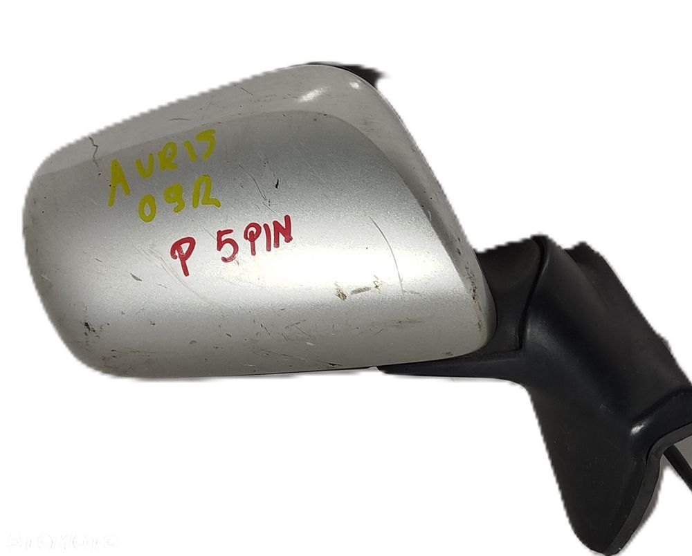 Lusterko prawe przednie TOYOTA AURIS 07-10 5 PIN - 1