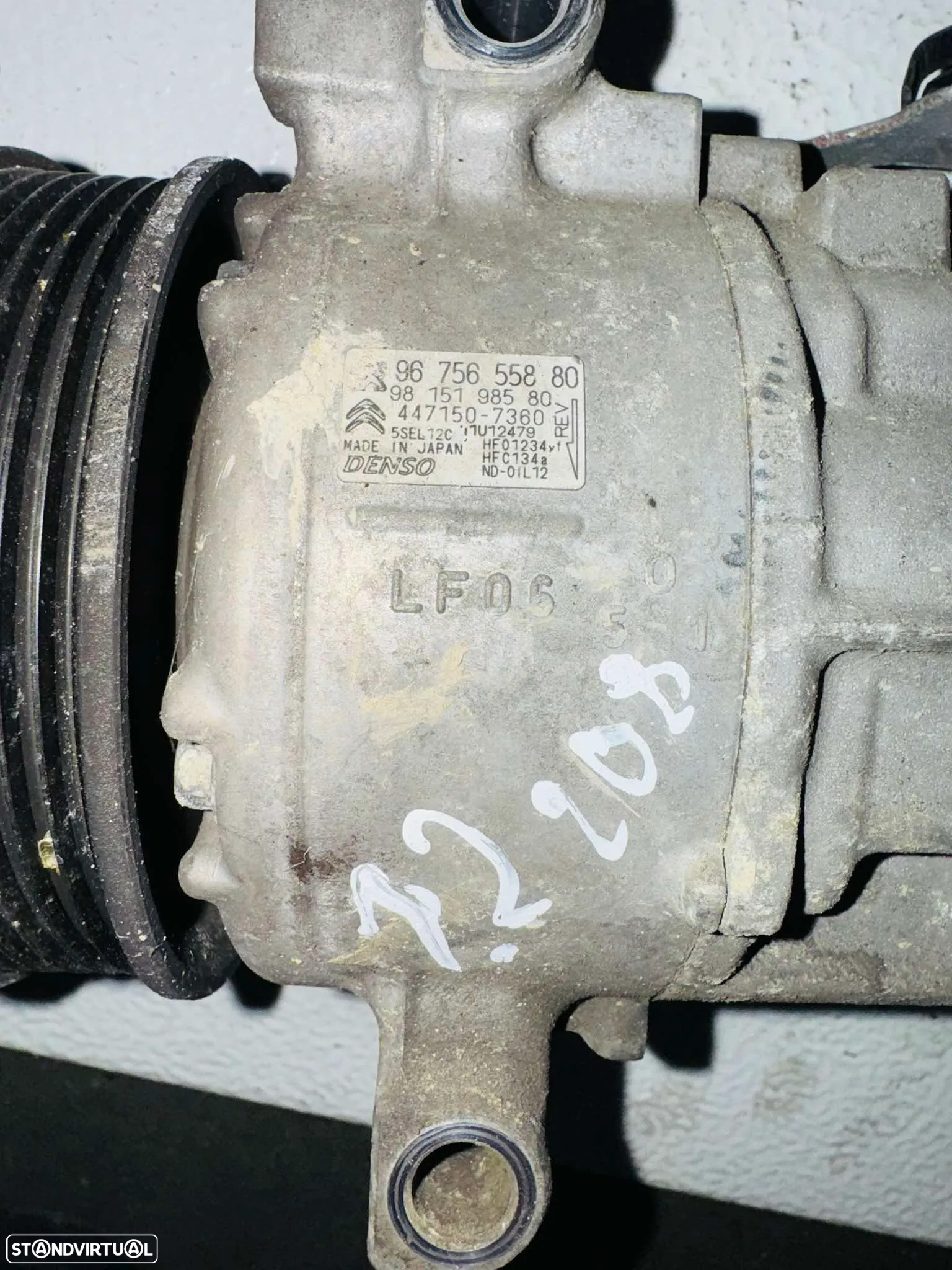 Compressor de Ac Peugeot 208 / Citroen C3 1.2 Turbo a Gasolina - 5